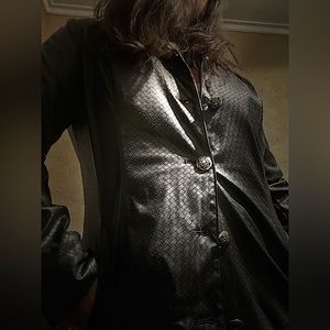 NWOT Dennis Basso Faux Leather Jacket